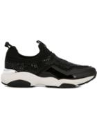 Salvatore Ferragamo Giolly Sneakers, Women's, Size: 38.5, Black, Leather/neoprene/pvc