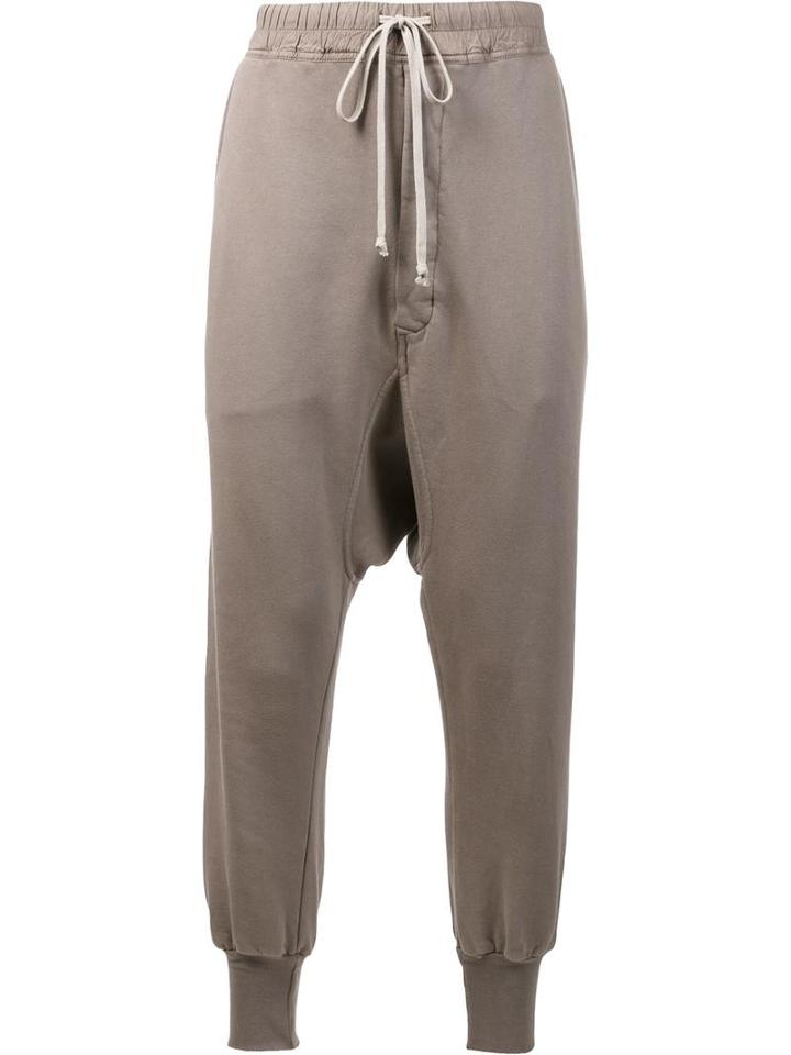 Rick Owens Drkshdw 'prisoner' Drawstring Sweatpants, Men's, Size: Small, Brown, Cotton