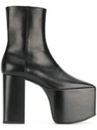 Balenciaga Black Leather Platform 130 Boots