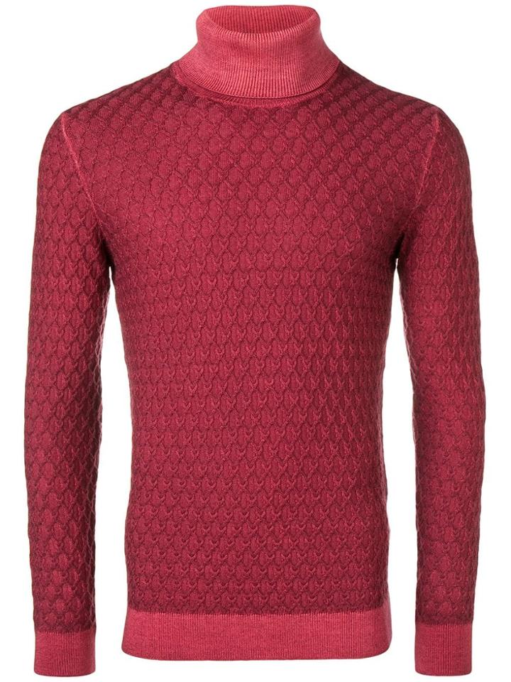 Gabriele Pasini Cable Knit Sweater - Red