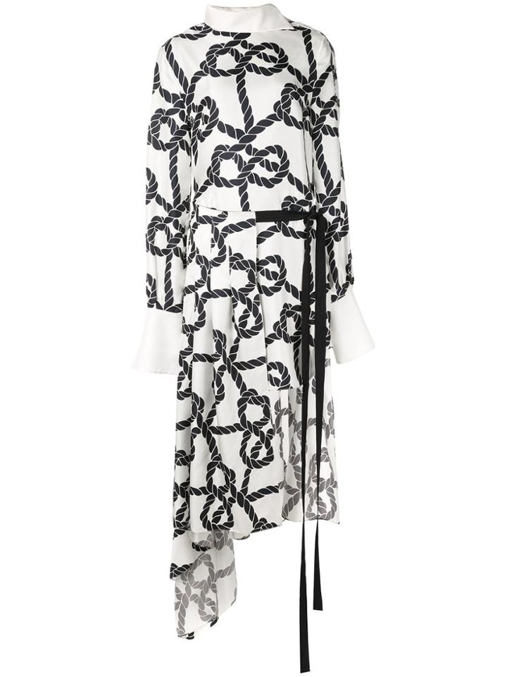 Monse Rope Patterned Shirt Dress - White