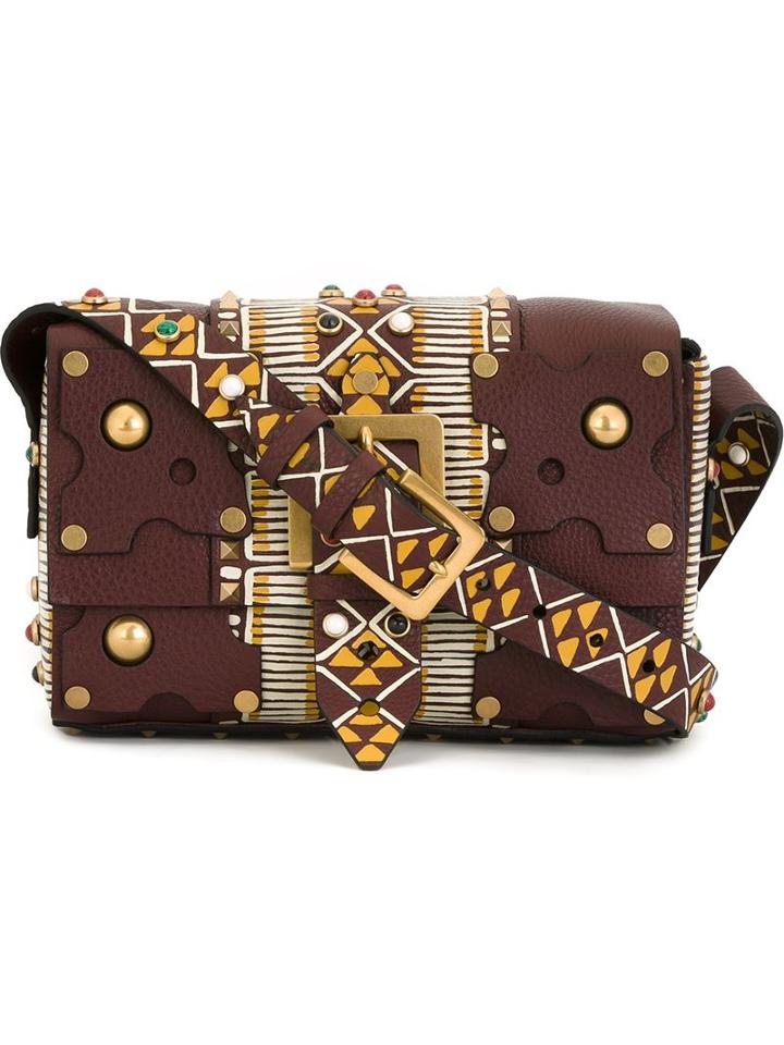 Valentino Garavani 'masai' Hand-painted Shoulder Bag