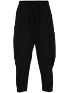 Lost & Found Rooms - Drop-crotch Cropped Trousers - Men - Cotton/spandex/elastane - S, Black, Cotton/spandex/elastane