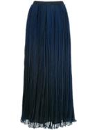 Ingie Paris Long Pleated Skirt - Blue