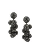 Sachin & Babi Jewel Ball Earrings - Black