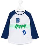 Stella Mccartney Kids - Happy Longsleeved T-shirt - Kids - Cotton/polyester - 5 Yrs, White