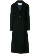 Dvf Diane Von Furstenberg Single Breasted Long Coat - Black