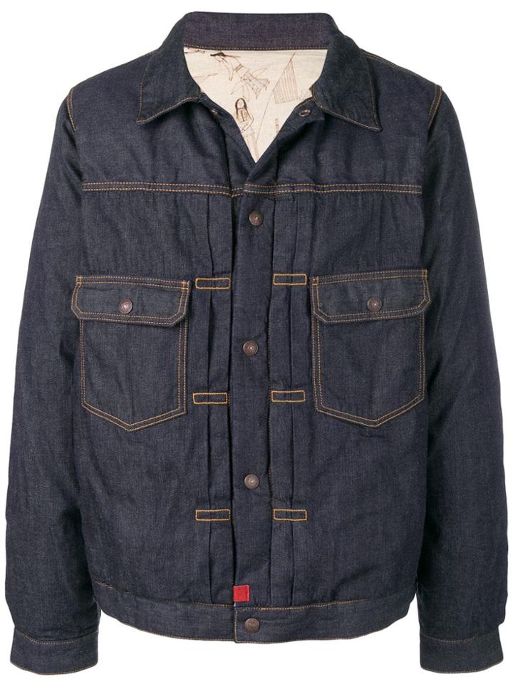Visvim Padded Denim Jacket - Blue