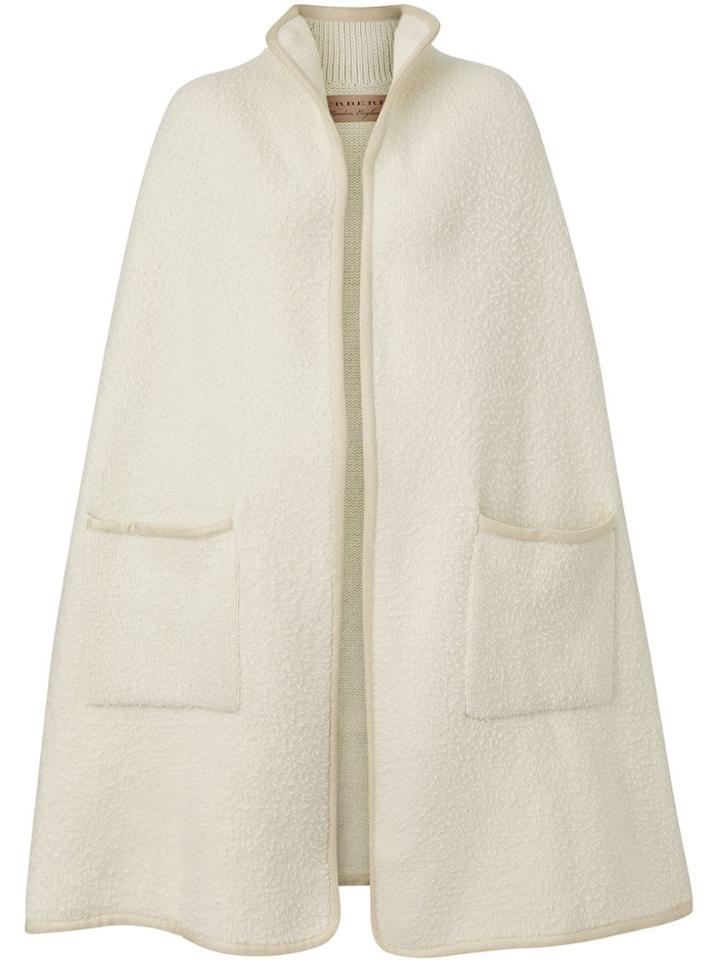Burberry Wool Fleece Cape - Neutrals