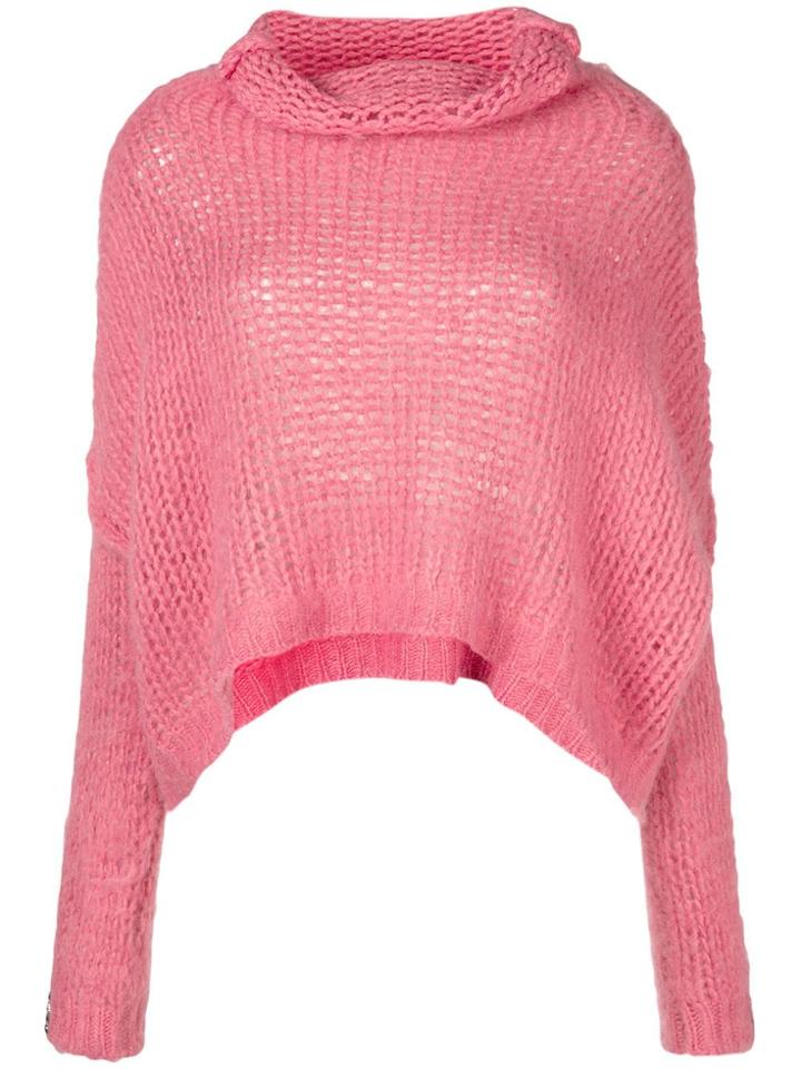 Pinko Roll Neck Jumper - Pink & Purple
