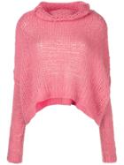 Pinko Roll Neck Jumper - Pink & Purple