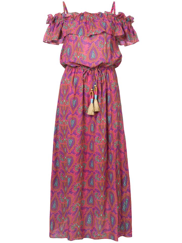Figue - Maya Dress - Women - Cotton/viscose - Xl, Pink/purple, Cotton/viscose