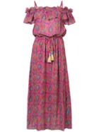 Figue - Maya Dress - Women - Cotton/viscose - Xl, Pink/purple, Cotton/viscose