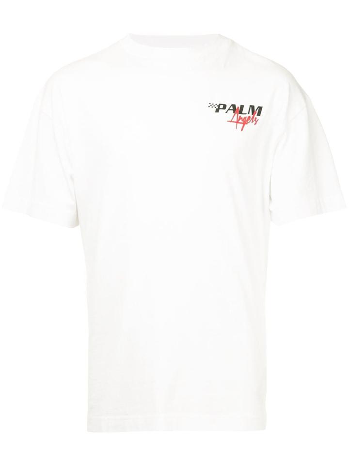 Palm Angels Racing Logos T-shirt - White