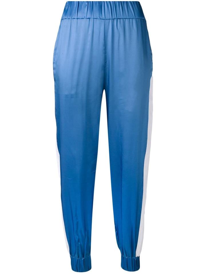 No Ka' Oi Side Stripe Track Trousers - Blue