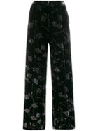 Diane Von Furstenberg Mabel Wide Leg Trousers - Black