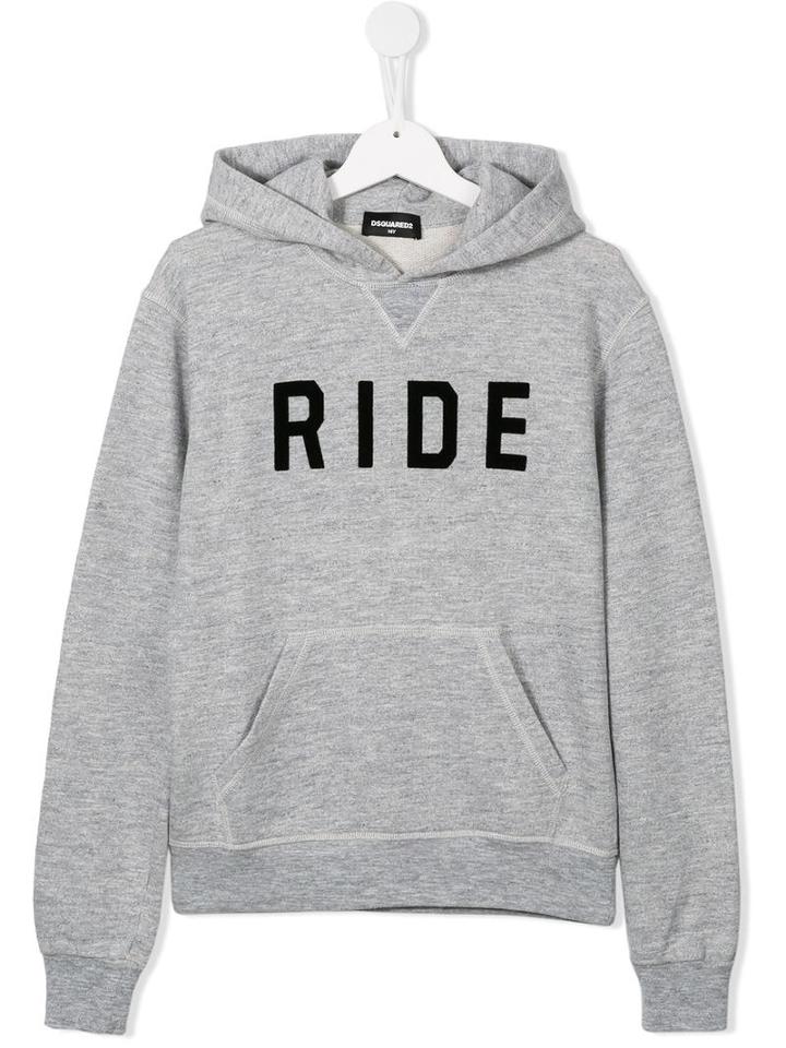 Dsquared2 Kids Ride Hoodie, Boy's, Size: 16 Yrs, Grey