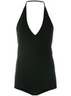 Givenchy V-neck One Piece Swimsuit - Black