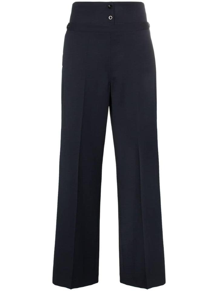 Jil Sander High-waisted Wide Leg Trousers - Blue