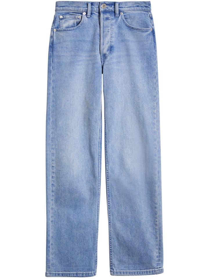 Burberry Straight Fit Stonewashed Jeans - Blue