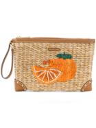 Michael Michael Kors Zesty Woven Clutch Bag - Nude & Neutrals