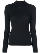 Courrèges Ribbed Jumper - Black