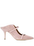 Malone Souliers Pointed Mid-heel Mules - Pink