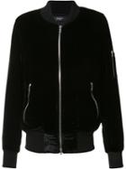 Amiri Velvet Bomber Jacket, Men's, Size: Xxl, Black, Silk/rayon