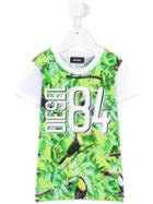 Diesel Kids - Printed T-shirt - Kids - Cotton/polyester - 2 Yrs, Green