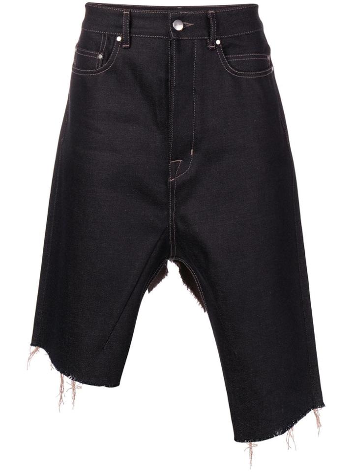 Rick Owens Collapse Skirt - Blue