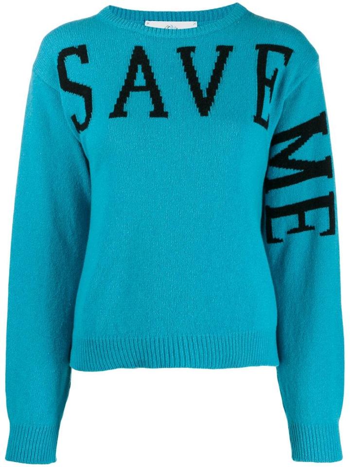 Alberta Ferretti Save Me Sweater - Blue