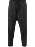 Song For The Mute Ribbed Track Trousers, Men's, Size: 46, Black, Cotton/ramie/polyester/rayon