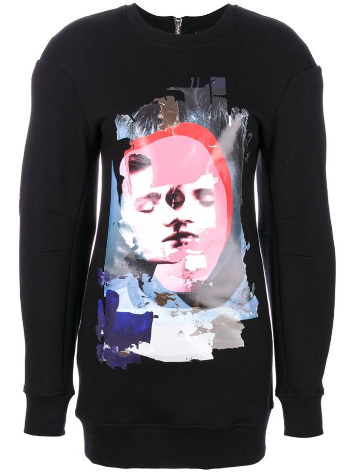 Versus Printed Sweatdress - Black