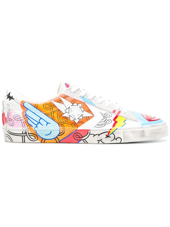 Converse Pro Leather Vulc Hand-painted Sneakers - Multicolour