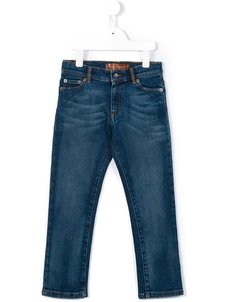 Dolce & Gabbana Kids Regular Fit Jeans, Boy's, Size: 10 Yrs, Blue