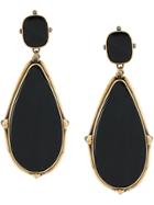 Alexander Mcqueen Teardrop Earring - Black