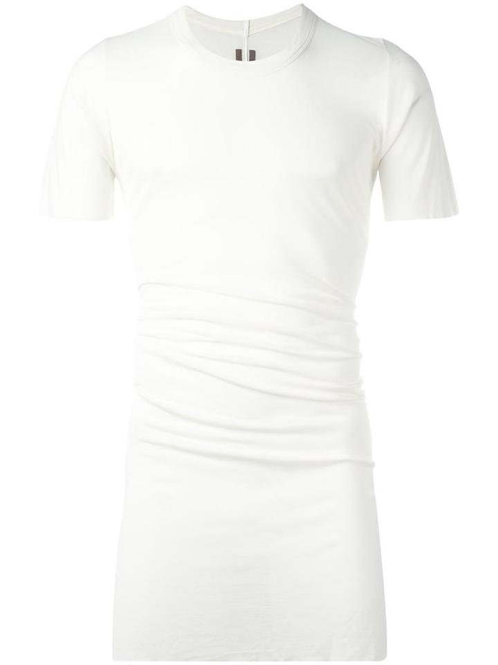 Rick Owens Long Length T-shirt, Men's, Size: Small, Nude/neutrals, Viscose/silk
