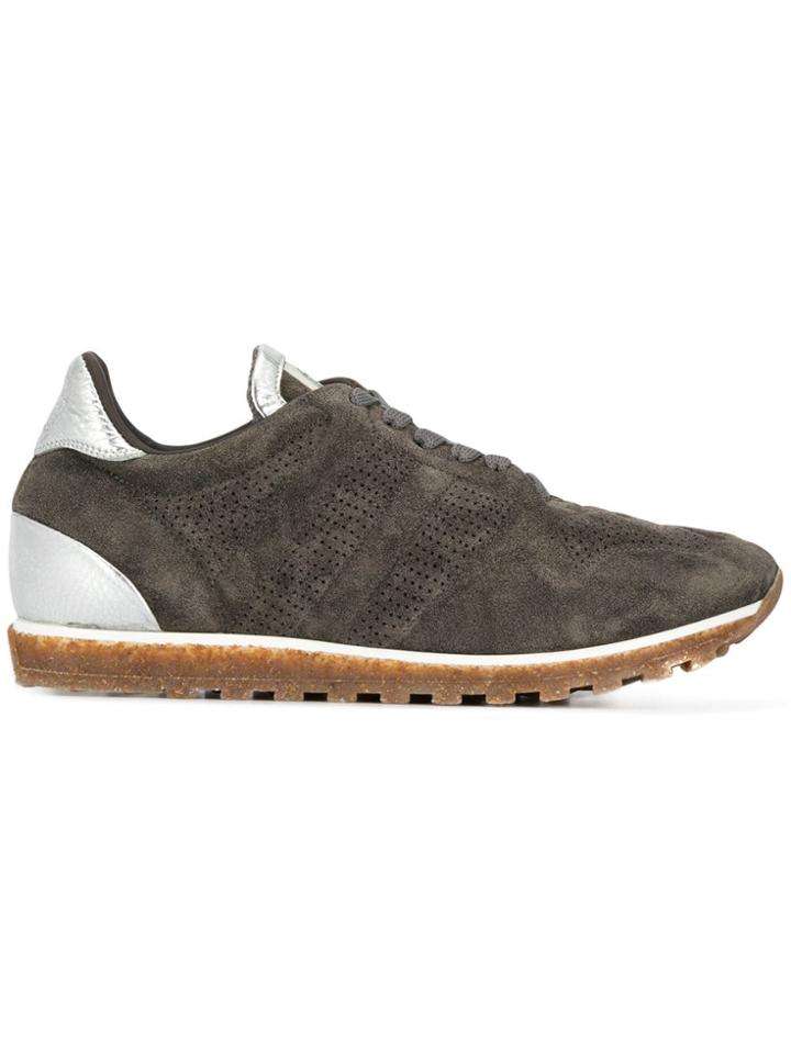 Alberto Fasciani Perforated Lace-up Sneakers - Grey