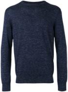 Ermenegildo Zegna Classic Sweatshirt, Men's, Size: 48, Blue, Silk/linen/flax/cashmere