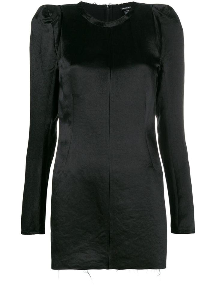 Ann Demeulemeester Puffed Shoulder Dress - Black