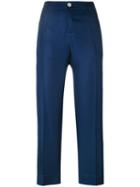 F.r.s For Restless Sleepers - Tartaro Trousers - Women - Silk - S, Women's, Blue, Silk