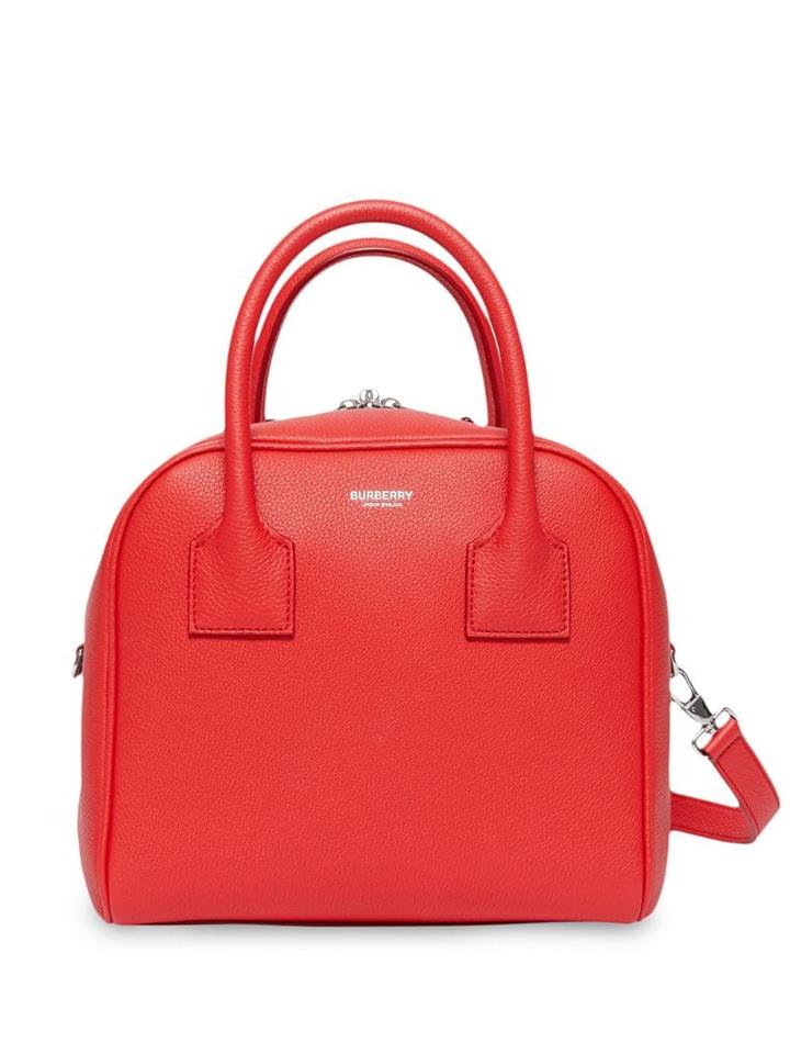 Burberry Small Leather Cube Bag - Red
