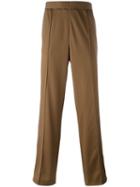 Msgm 'triacetate' Trousers, Men's, Size: 48, Brown, Polyamide/polyester
