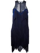 Galvan Feria Dress, Women's, Size: Medium, Blue, Silk