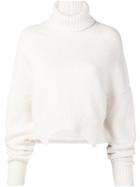 Golden Goose Asymmetric Hem Sweater - White