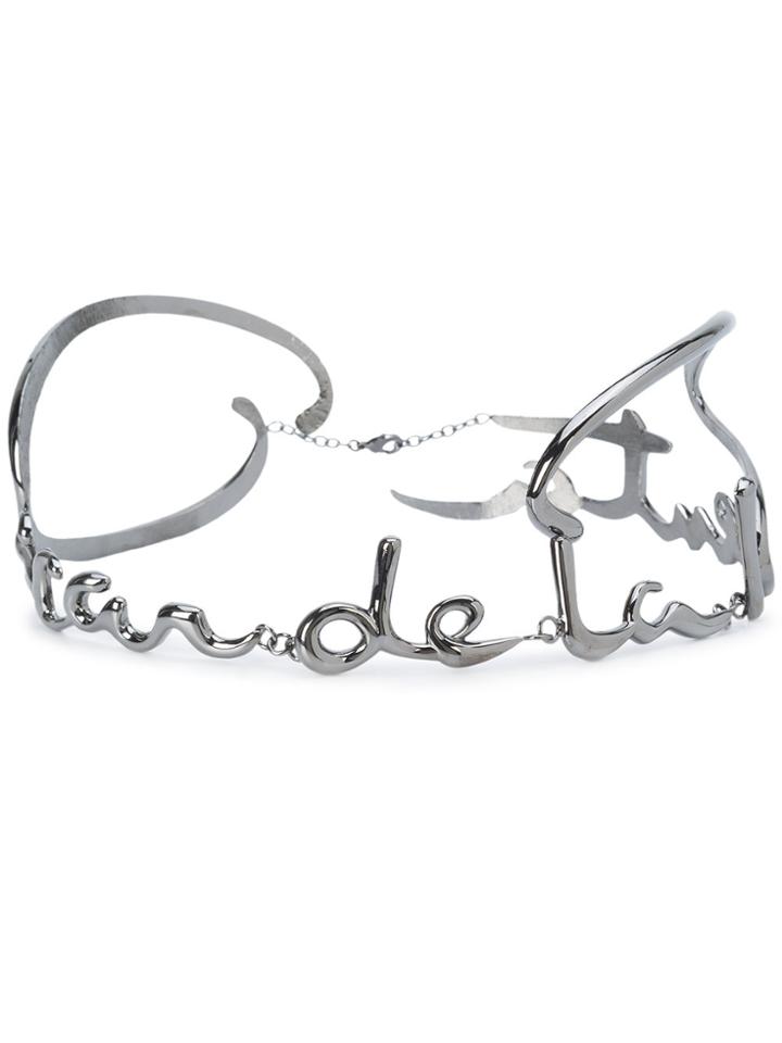 Oscar De La Renta Signature Belt - Metallic