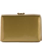 Mark Cross Grace Box Clutch, Women's, Grey, Calf Leather/lamb Skin