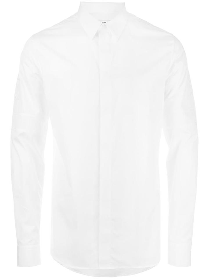 Givenchy Star And Stripe Shirt, Men's, Size: 38, White, Cotton