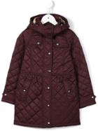 Burberry Kids Quilted Puffer Coat, Girl's, Size: 6 Yrs, Pink/purple