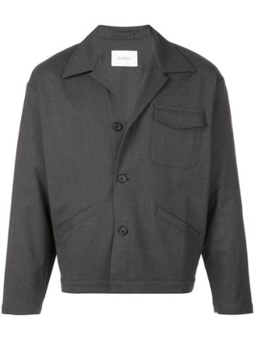 Second/layer Buttoned Jacket - Grey
